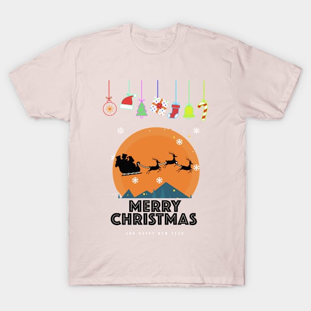 Merry Christmas and happy New Year T-Shirt by NSRT